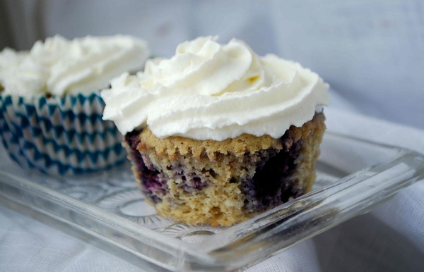 Healthy muffin with blueberries and banana - Hälsosamma muffins med blåbär och banan